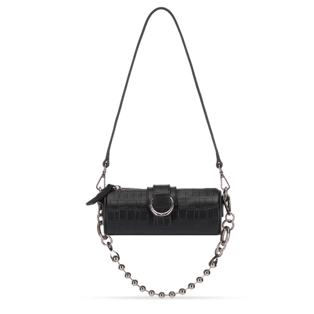 PRIVATE POLICY NEW YORK MINI BARREL BAG - BLACK